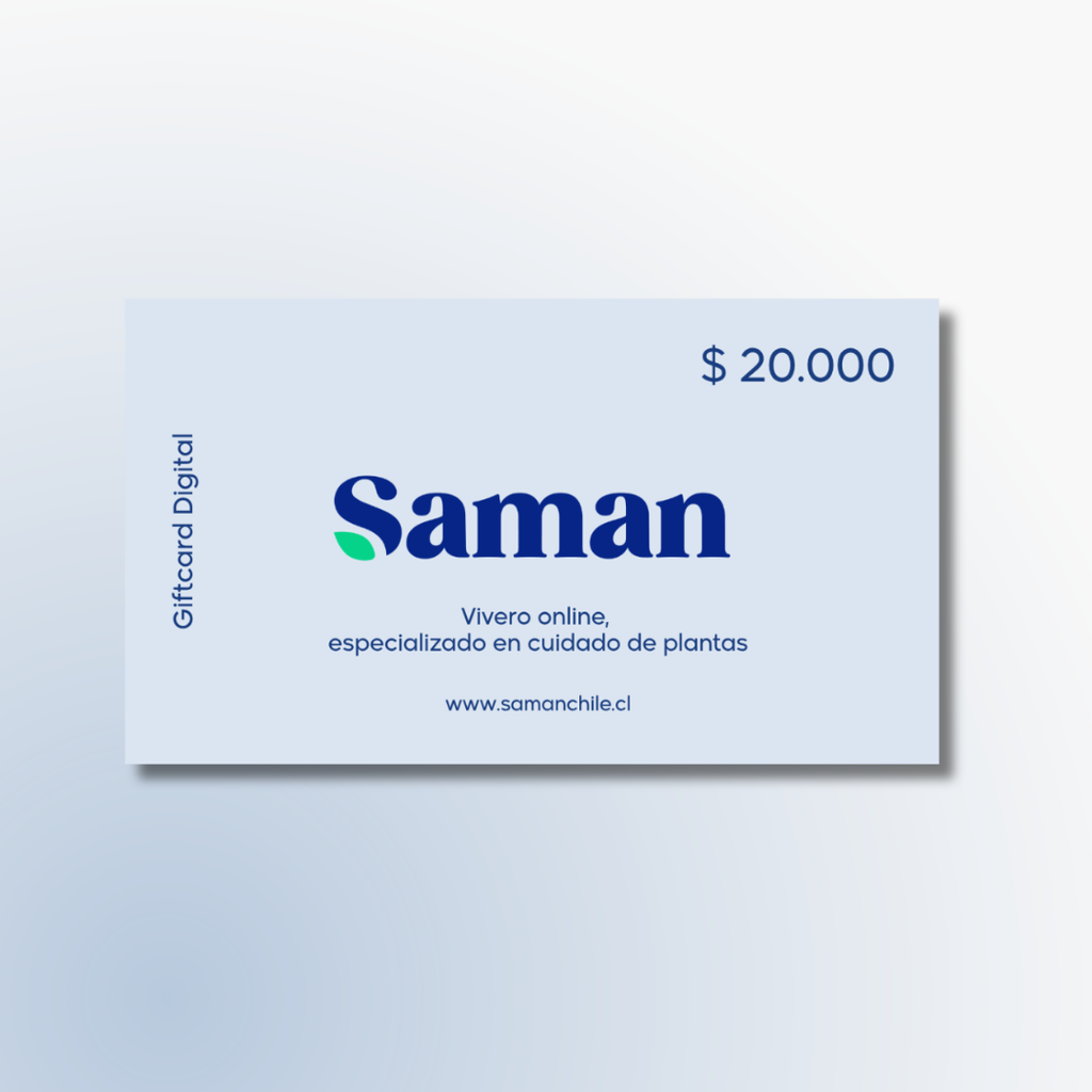 Gift Card Saman - Regala Plantas y Servicios a Domicilio