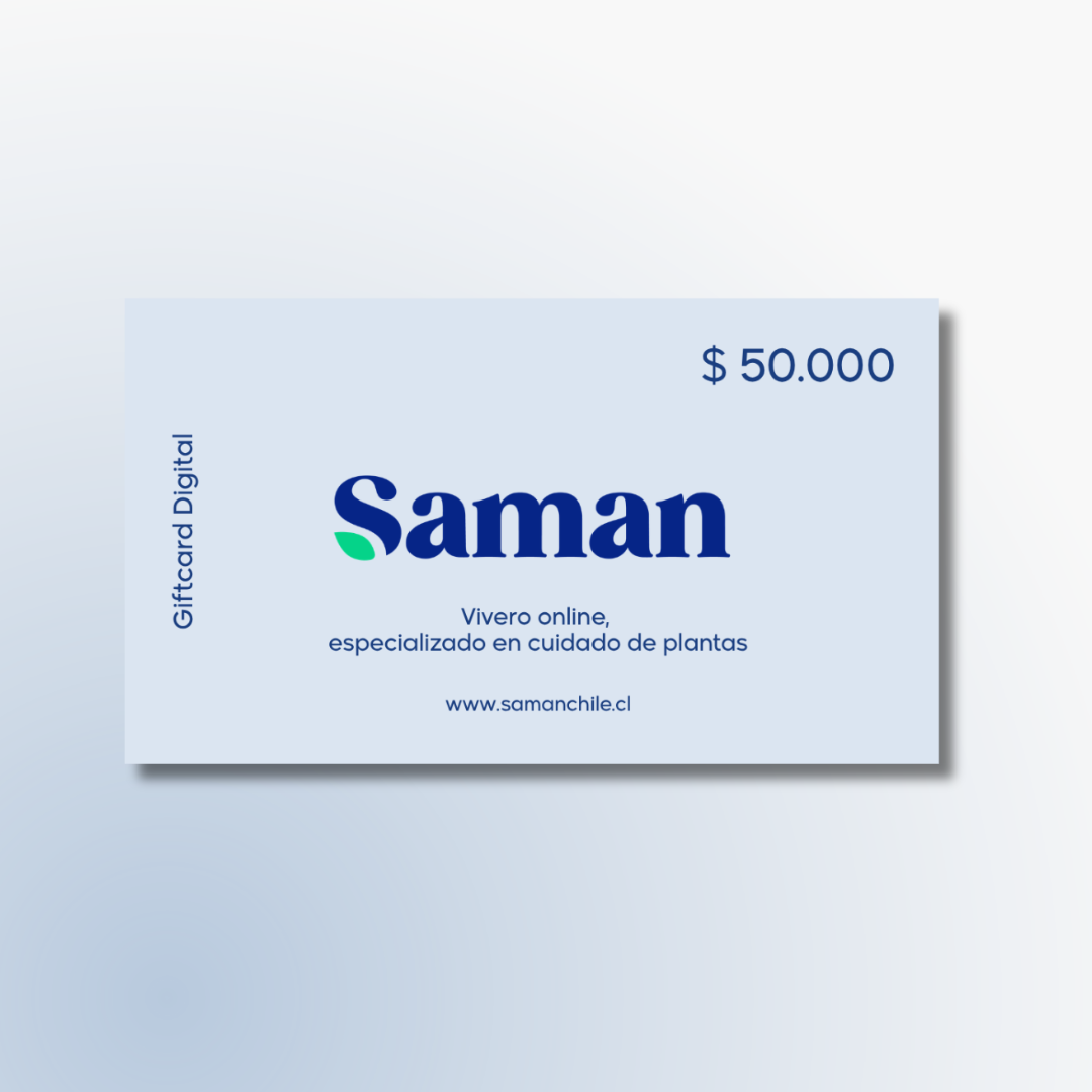 Gift Card Saman - Regala Plantas y Servicios a Domicilio