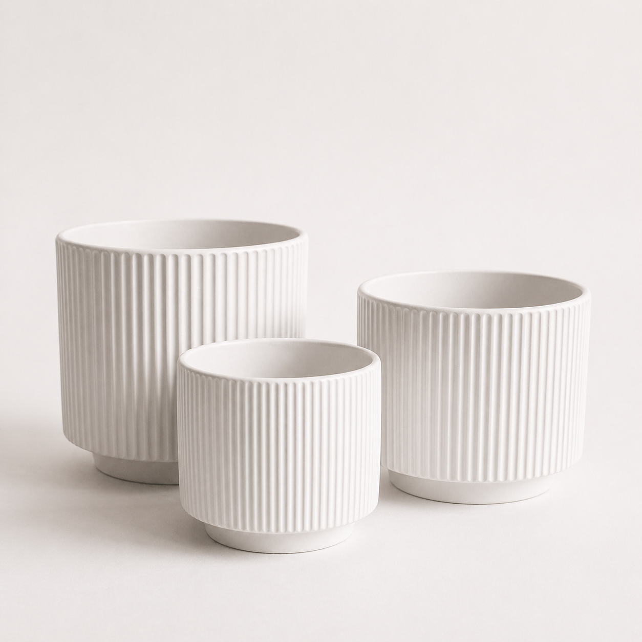 Portamacetero ceramica blanco - Diseño minimalista