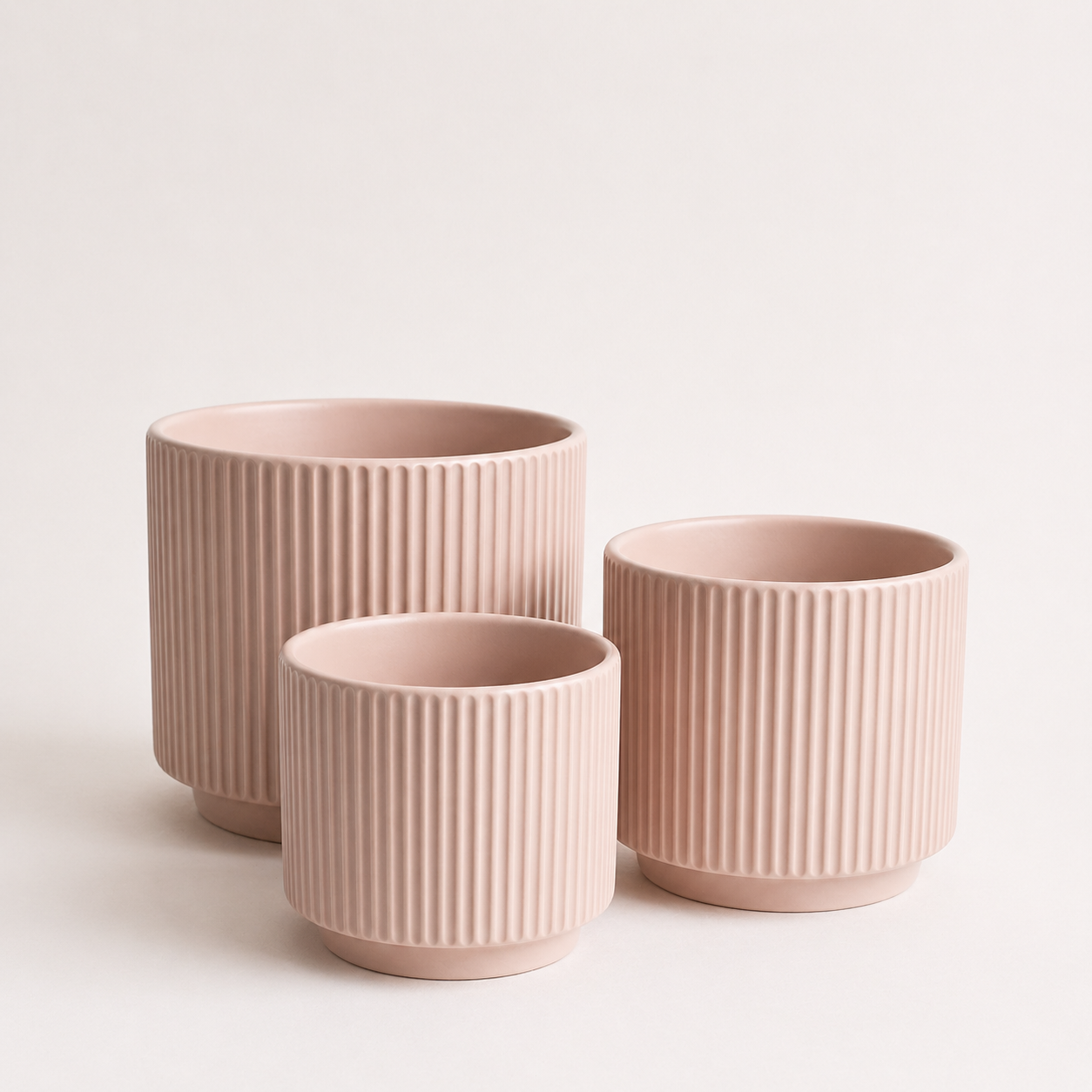 Portamacetero ceramica rosa - Diseño minimalista