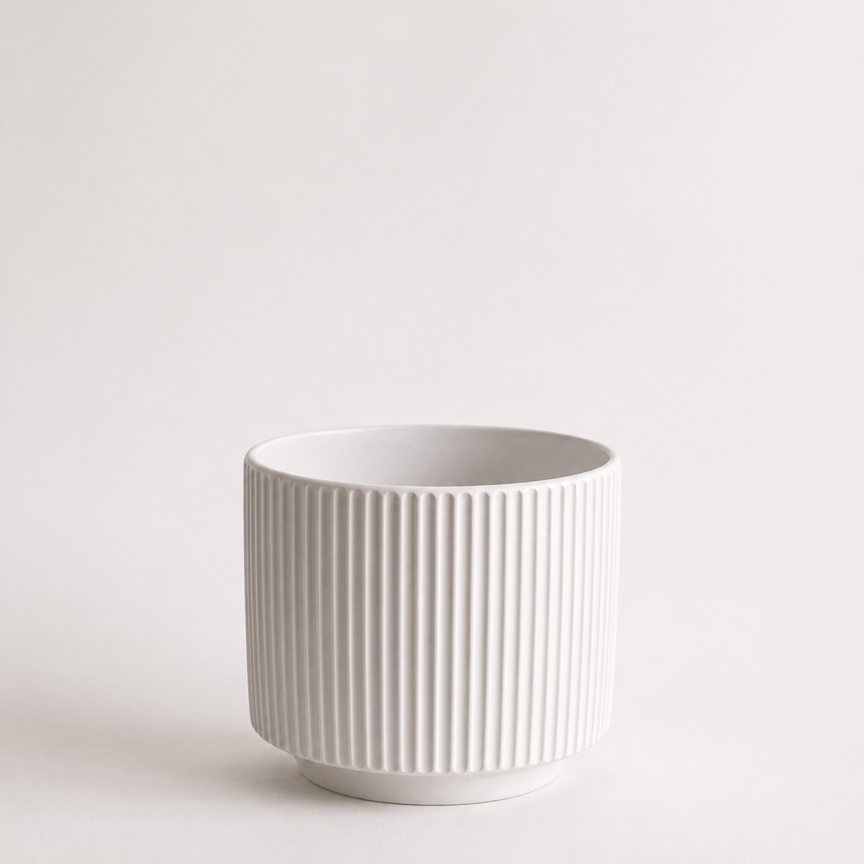 Portamacetero ceramica blanco - Diseño minimalista