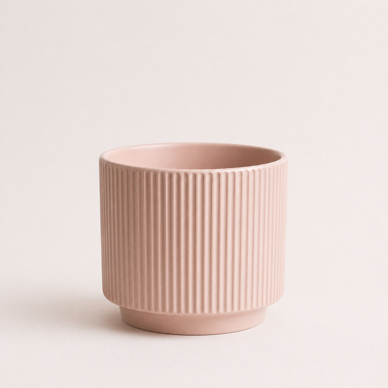 Portamacetero ceramica rosa - Diseño minimalista