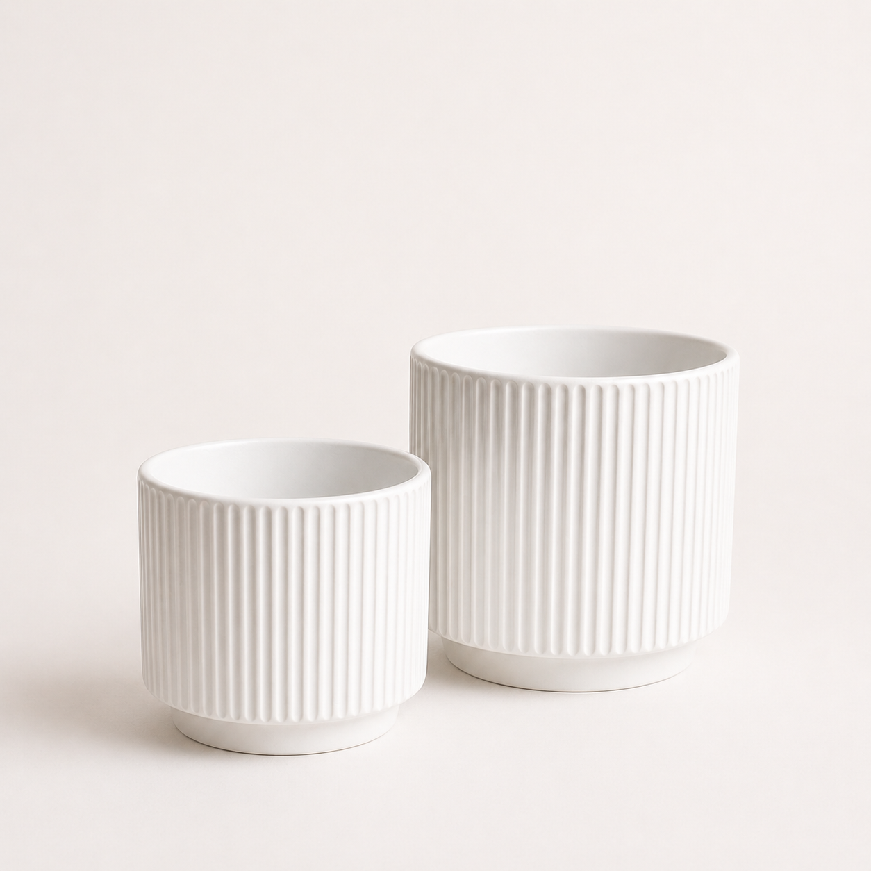 Portamacetero ceramica blanco - Diseño minimalista