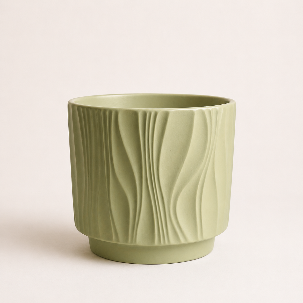 Portamacetero ceramica verde pistacho - Diseño minimalista