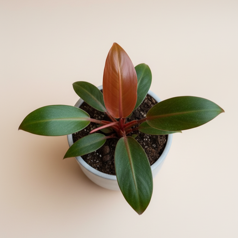 Philodendro Sun Red - Planta colorida y resistente para interiores luminosos
