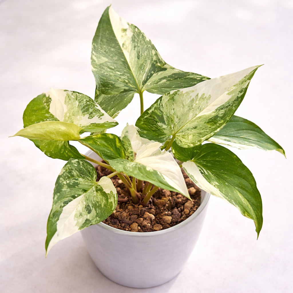 Singonio Variegado - Planta resistente y facil de cuidar para interiores luminosos