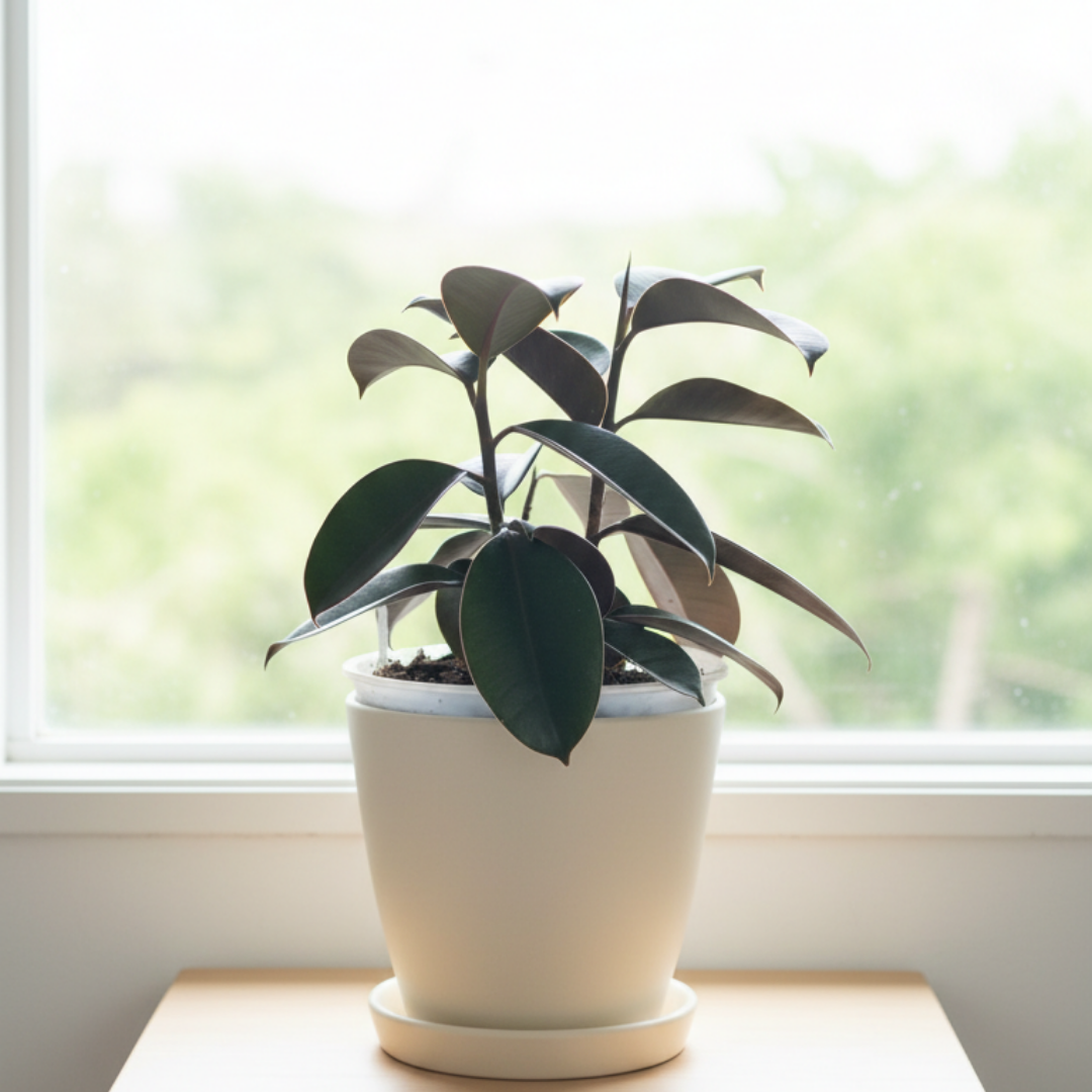 Gomero Burgundy | Ficus Elástica de interior elegante